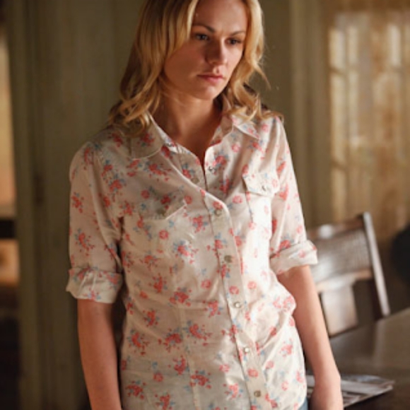 FOUND sookie stackhouse floral button down - Picture 1 of 1